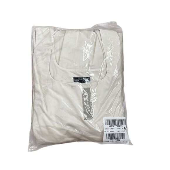 NWT J CREW PETITE Drop-waist mixy dress in Natural - Picture 7 of 7